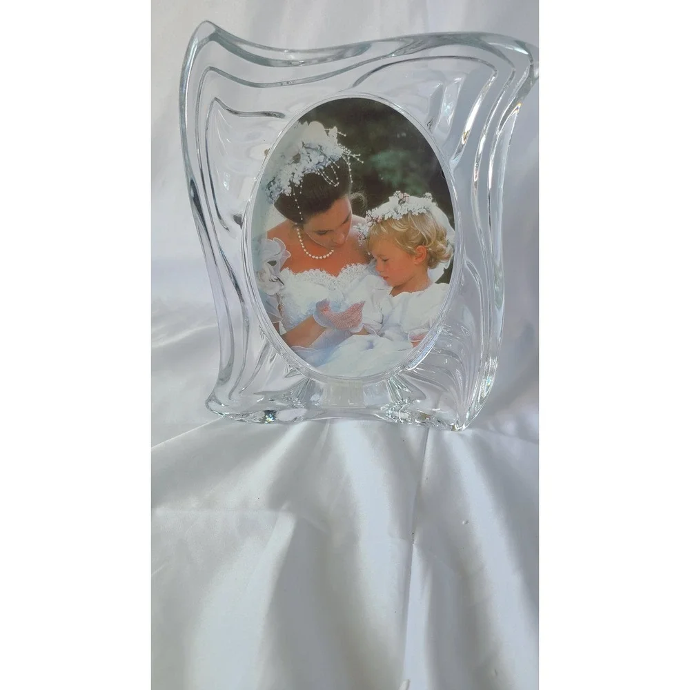 Mikasa Emotion Crystal Picture Frame 4.5x6.5 Elegant Glass Decor Japan
